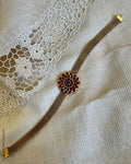 AS-Y12232 Silver Gold choker