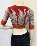 BL-X13962R Red Kalamkari Blouse