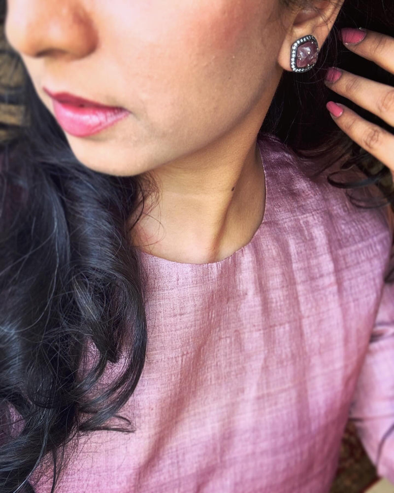 EE-W12972 Pink Tussar Salwar