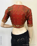 BL-V13768 Manthalur Green Blouse