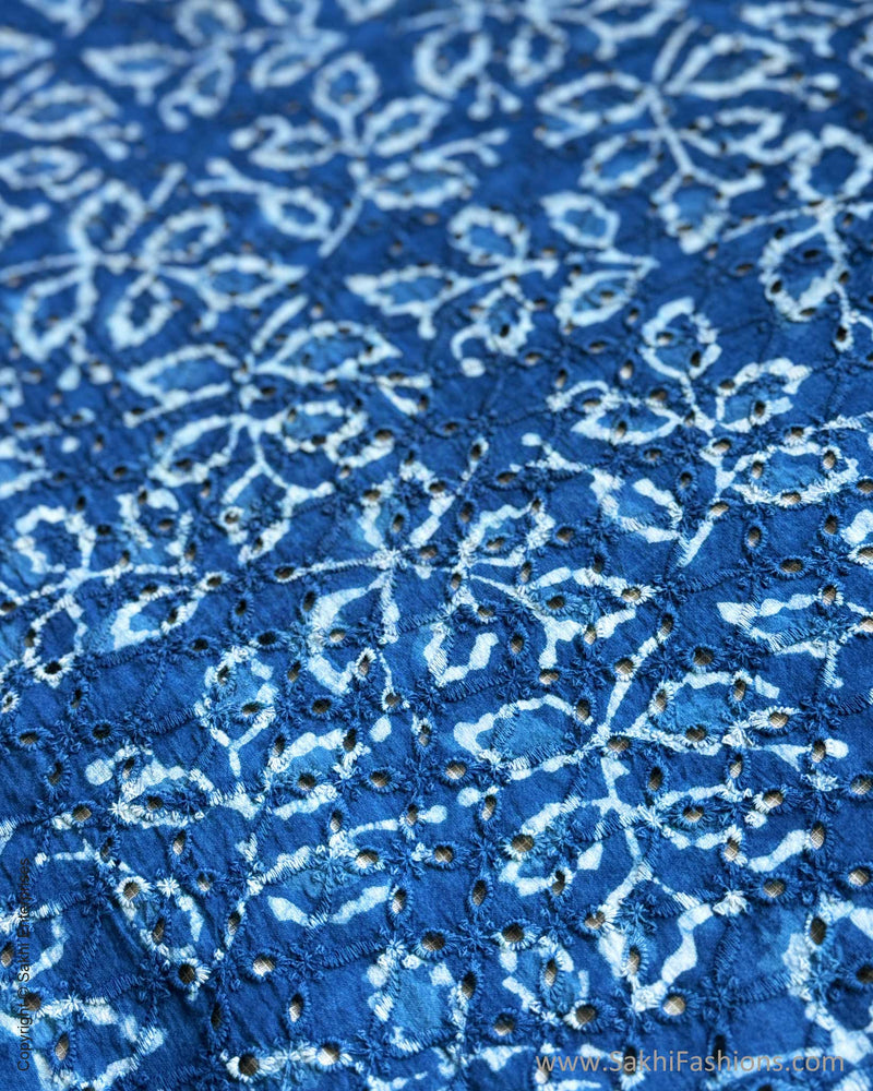 BL-X08664R Blue Hakoba Blouse