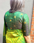 BL-F23769R Green Kanchi Blouse