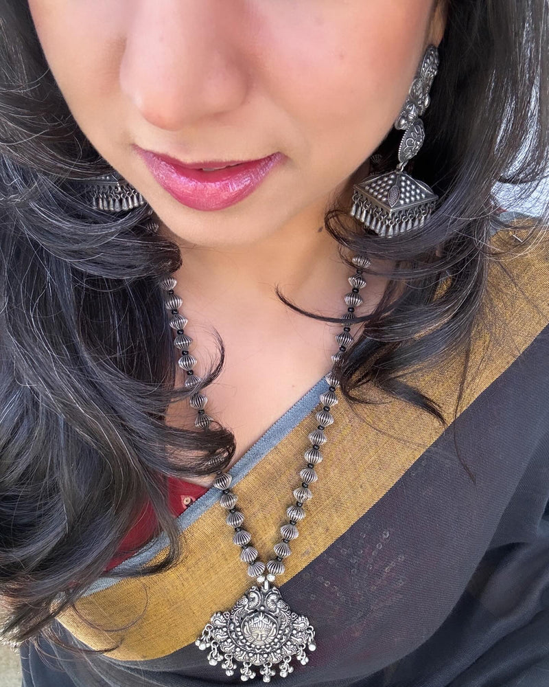 EE-W16725 Black Linen Saree