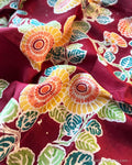 DP-X14063D Maroon Batik Dupatta
