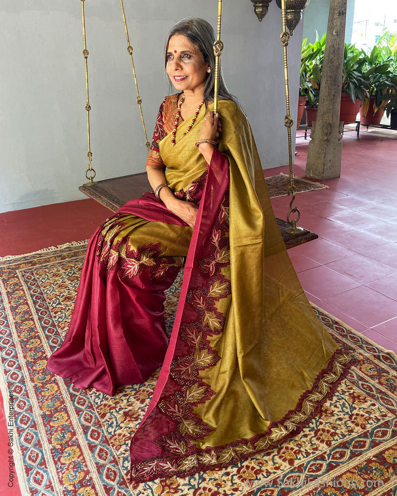 DP-X03352 Rising Cutwork Tussar