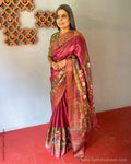 EE-S55983 Kalamkari Tussar saree