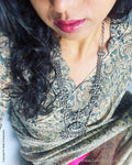 BL-R59000 Blue Kalam RBlouse