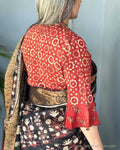BL-W7251 Red Long Blouse