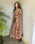 EE-V13444 Tussar Printed Saree