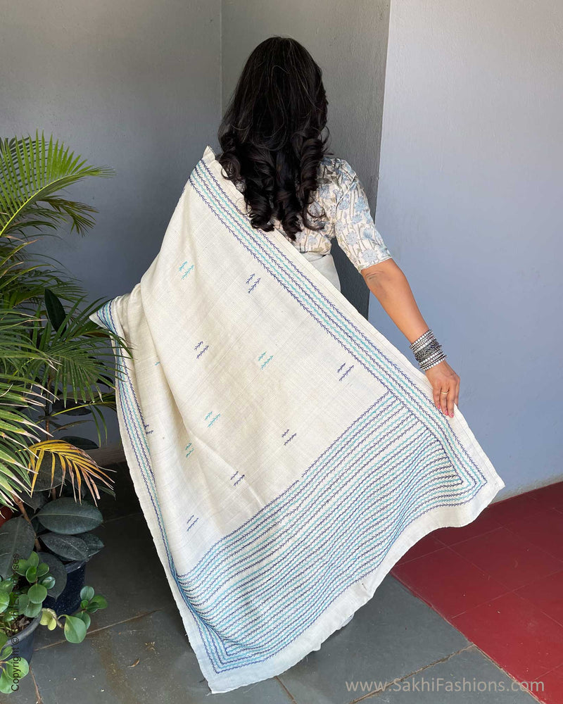 EE-V06836 Silk Embroidered Sari