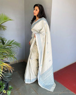 EE-V06836 Silk Embroidered Sari