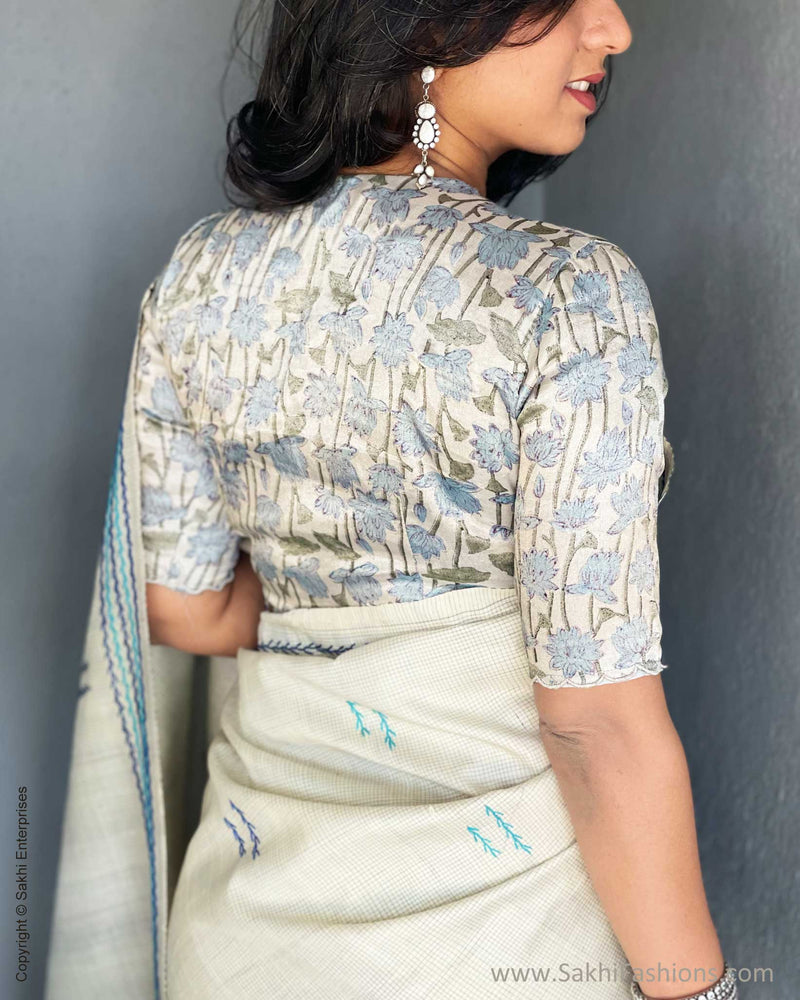 EE-V06836 Silk Embroidered Sari