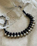AJ-W00262 Black Brass Necklace