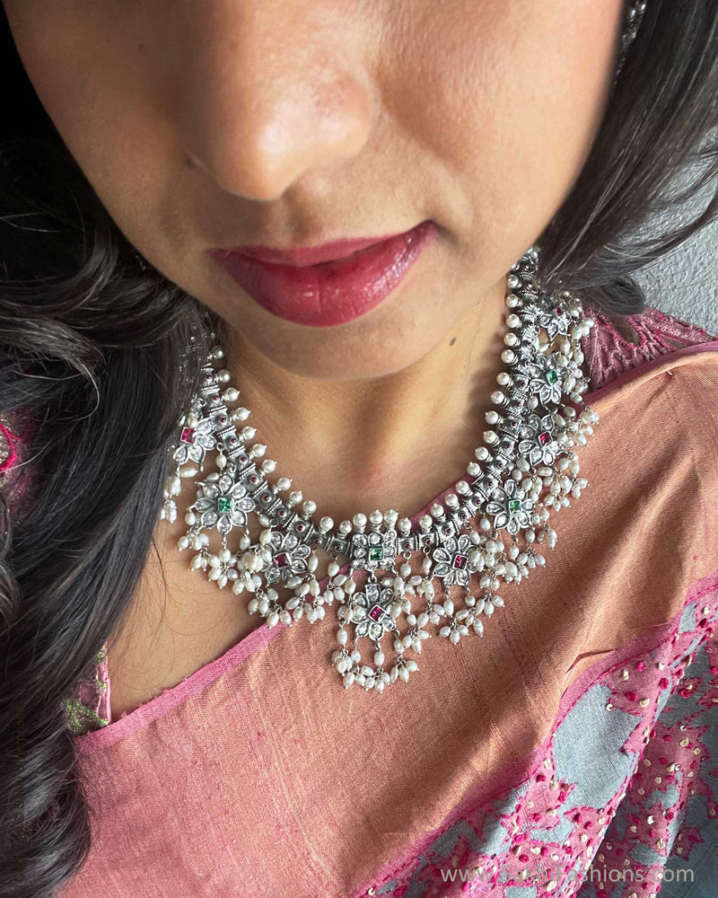 EE-V18658 Grey Tussar Sari