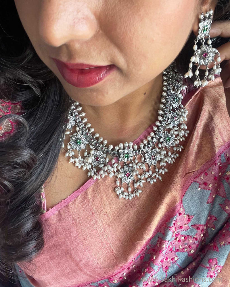EE-V18658 Grey Tussar Sari