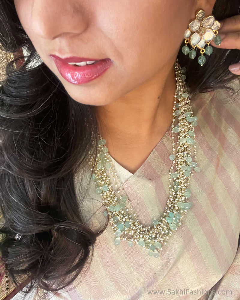 EE-W00867 Silver Pink Tissue Chanderi