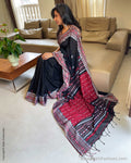 EE-V06861 Black Cotton Saree