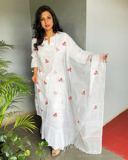 EE-V10388 White Kota Salwar