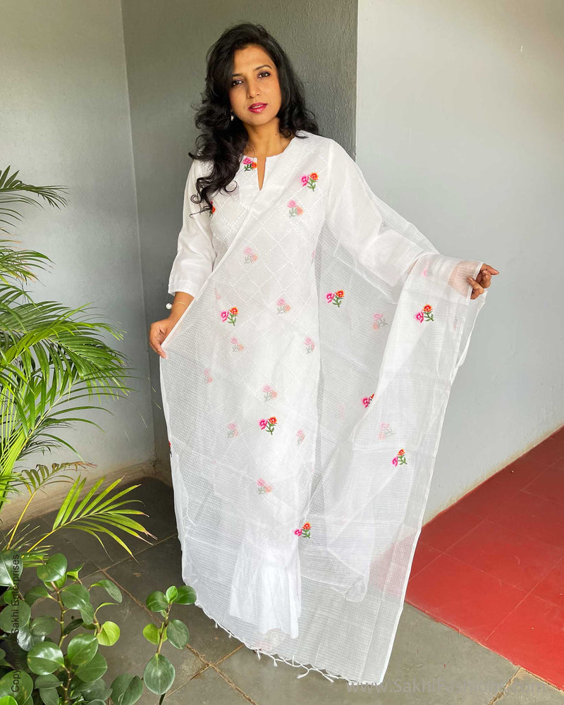 EE-V10388 White Kota Salwar