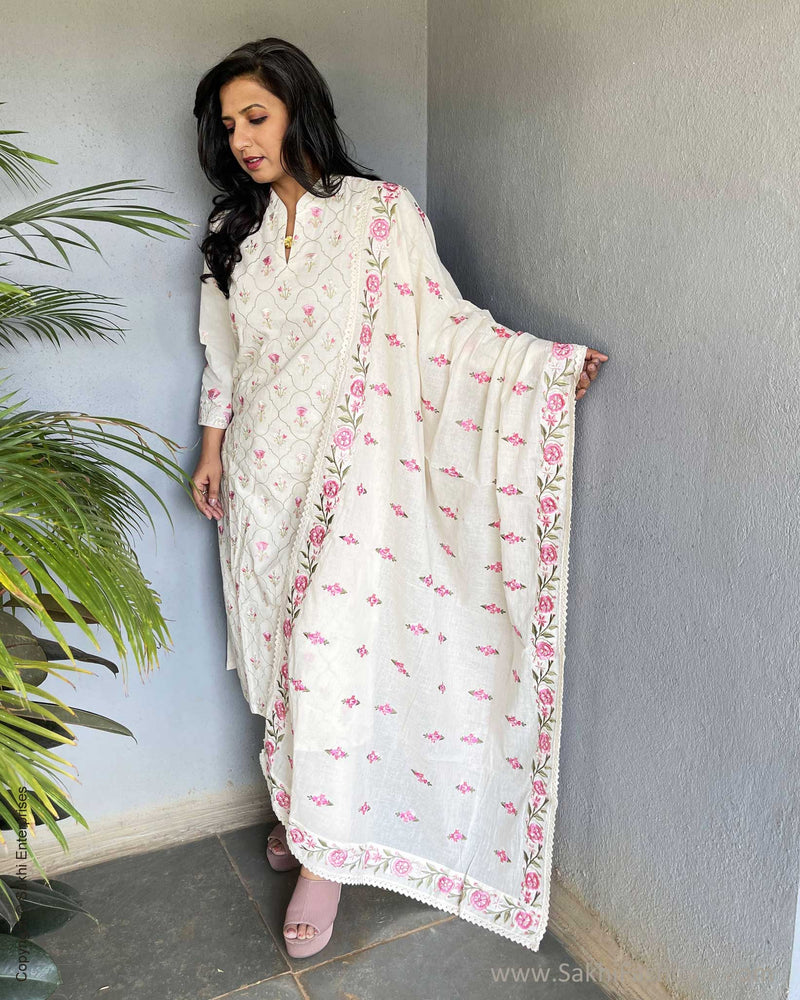 EE-V233122 Cream Floral salwar