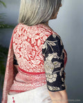 BL-217095 Red Cutwork Blouse