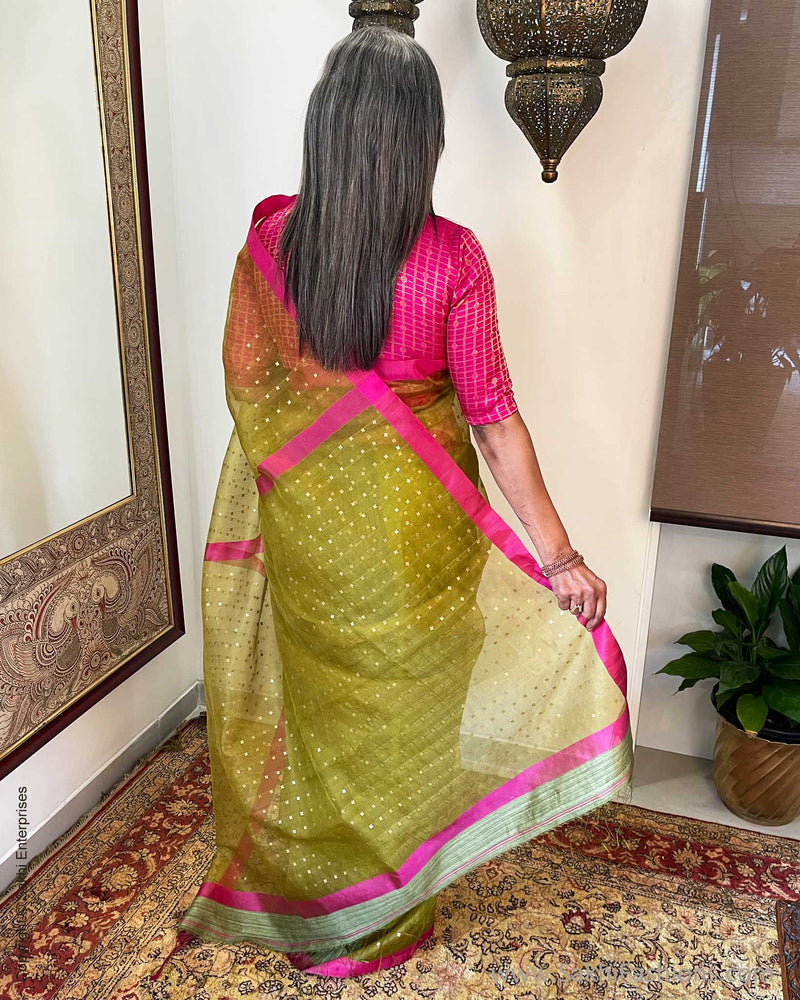 EE-V17273 Olive Green Sequin