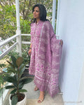 EE-W01667 Linen Salwar Purple