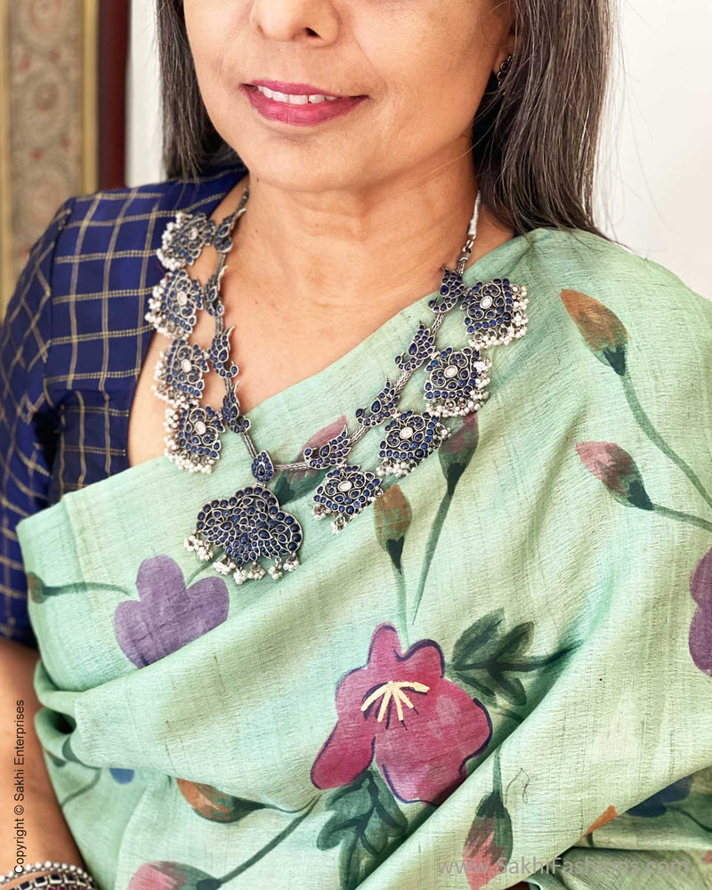 EE-W00507 Handpainted Tussar Sari