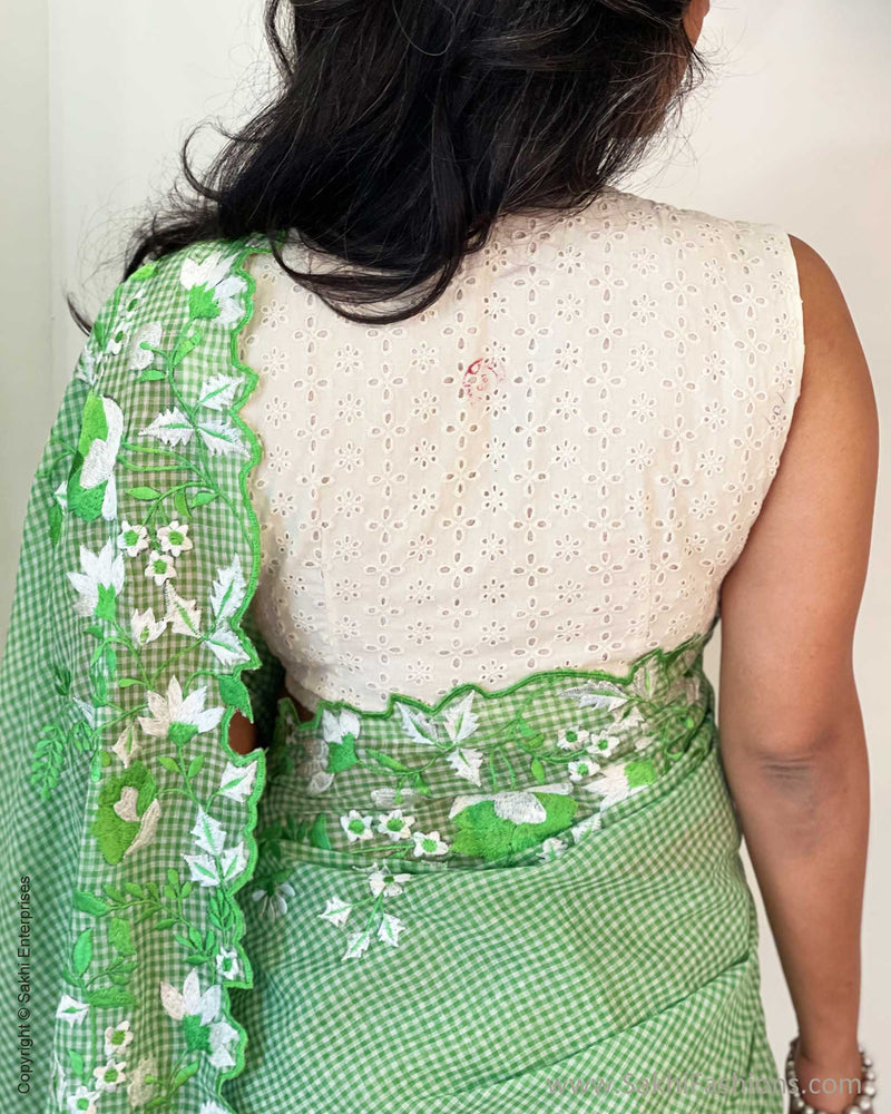 EE-V20366 Green Floral Cotton