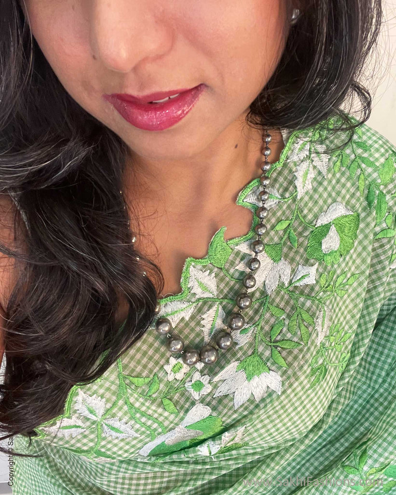 EE-V20366 Green Floral Cotton