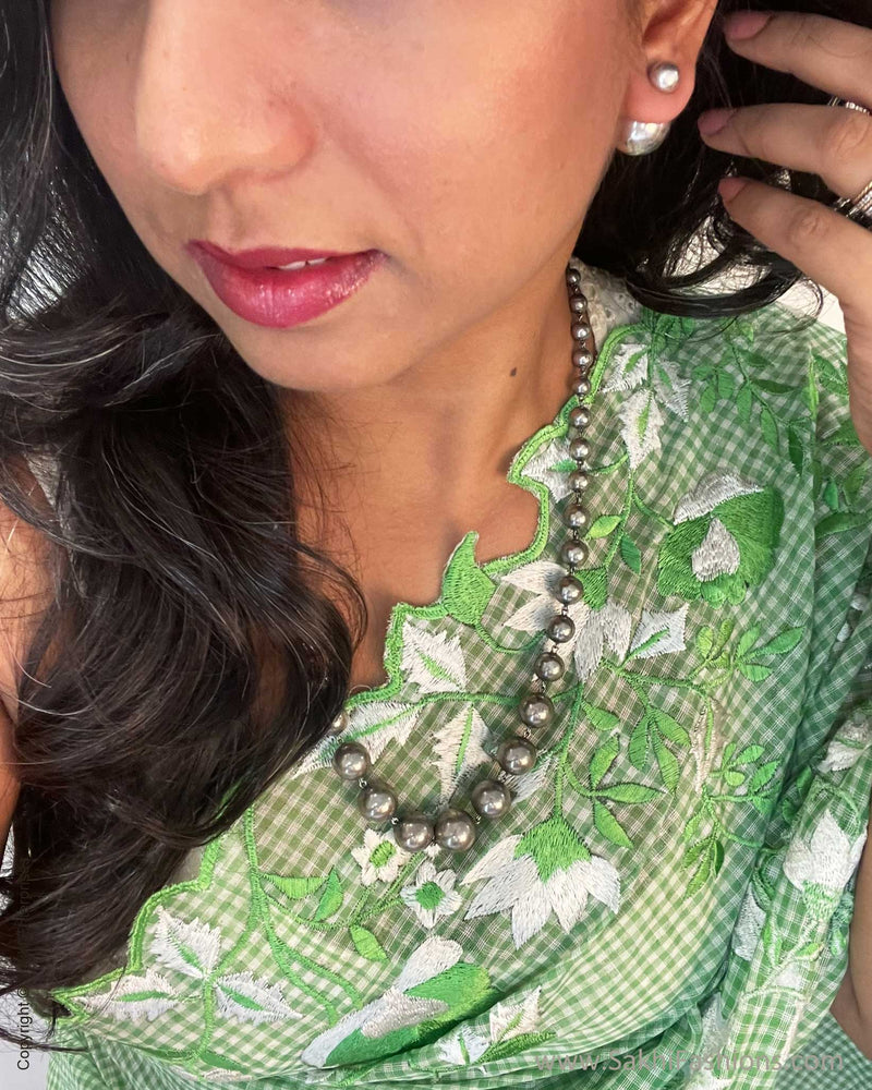 EE-V20366 Green Floral Cotton
