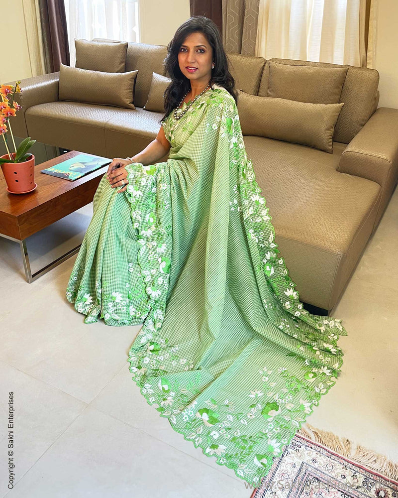 EE-V20366 Green Floral Cotton