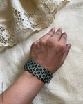 AJ-W00898 Statement Bangle Green