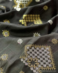 BL-WB02650 Black Kanchi BlouseF