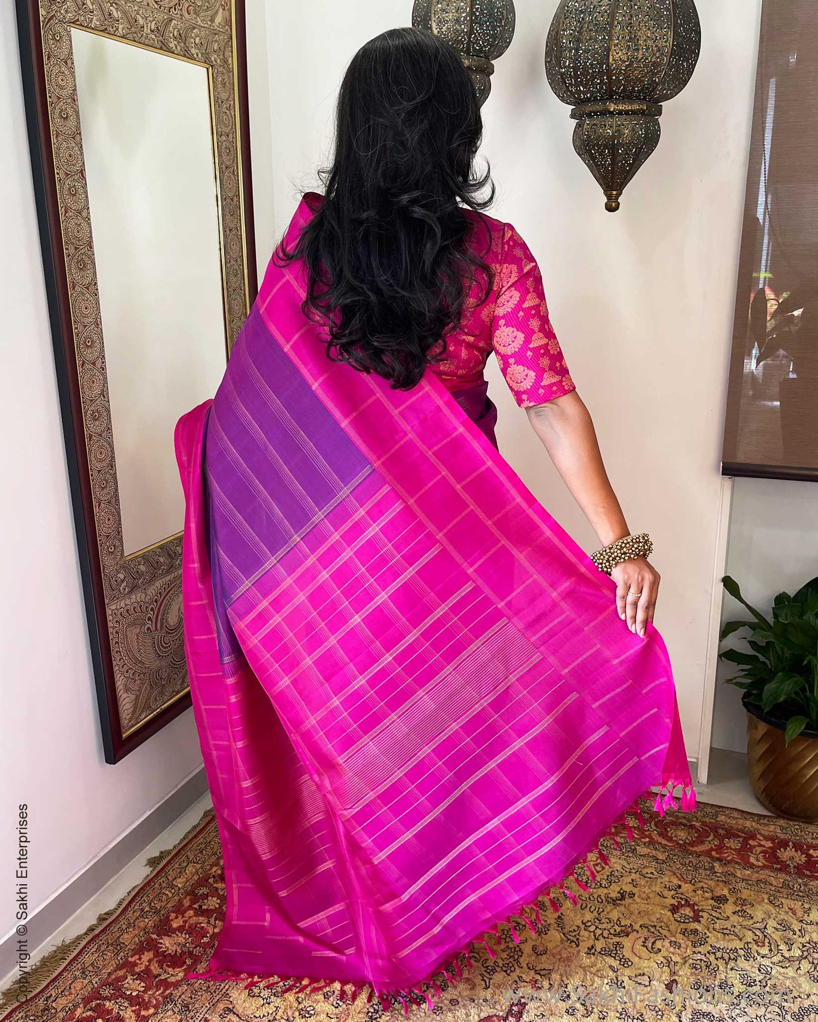 EE-W01514 Purple Kanchi sari – sakhifashions
