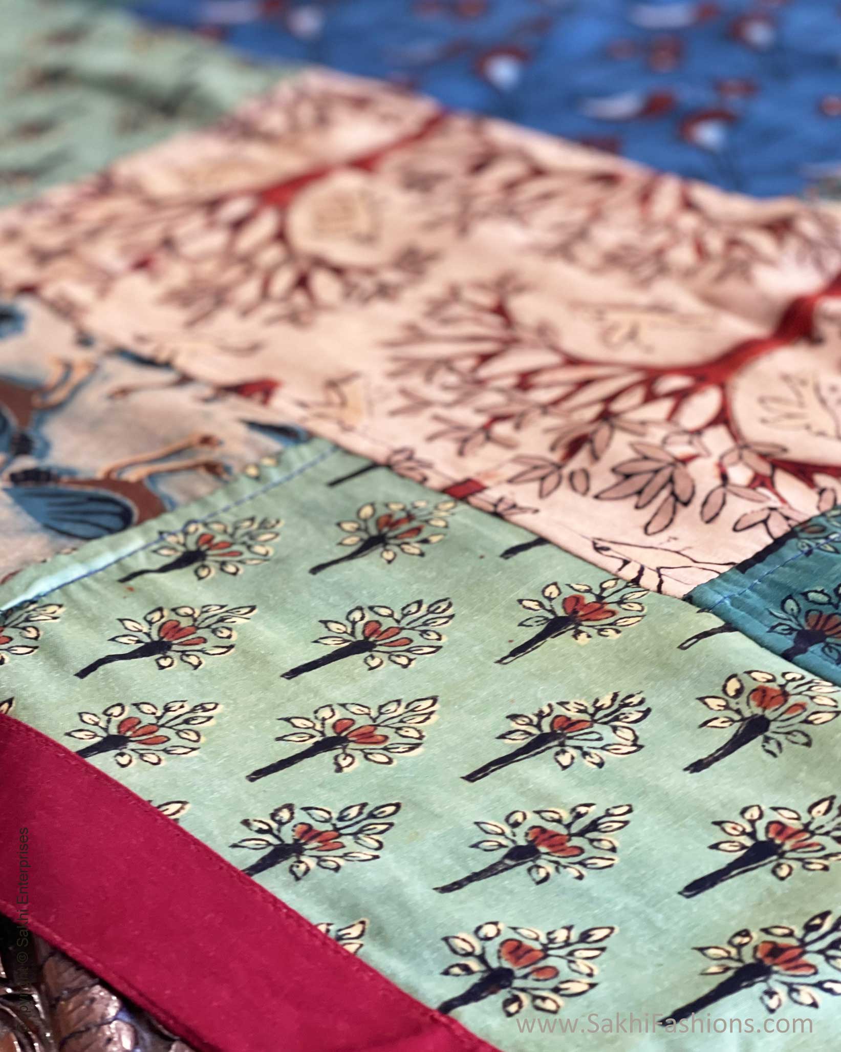 Ajrakh Block print Silk Dupatta | Sakhi Fashions – sakhifashions