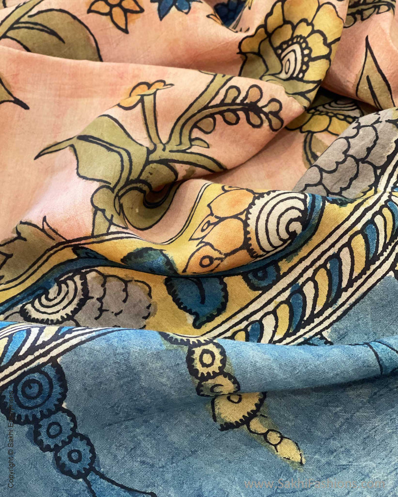 EE-V02544 Kalamkari silk sari