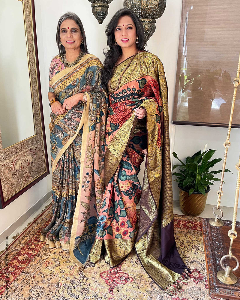EE-S53221 Kalamkari Kanchi Silk