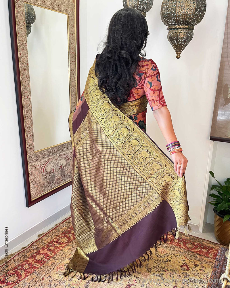 EE-S53221 Kalamkari Kanchi Silk