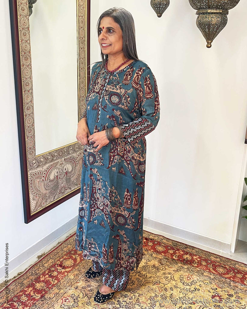 EE-WB02820 Ajrak Modal Co-ord