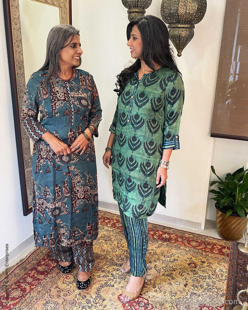 EE-WB02820 Ajrak Modal Co-ord