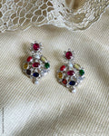 AS-W02986 Silver Navarathna earring