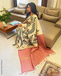EE-W01374 Kalamkari Kanchi Silk