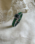 AJ-W03271 Statement Bangle Green