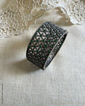 AJ-W03265 Statement Bangle Green