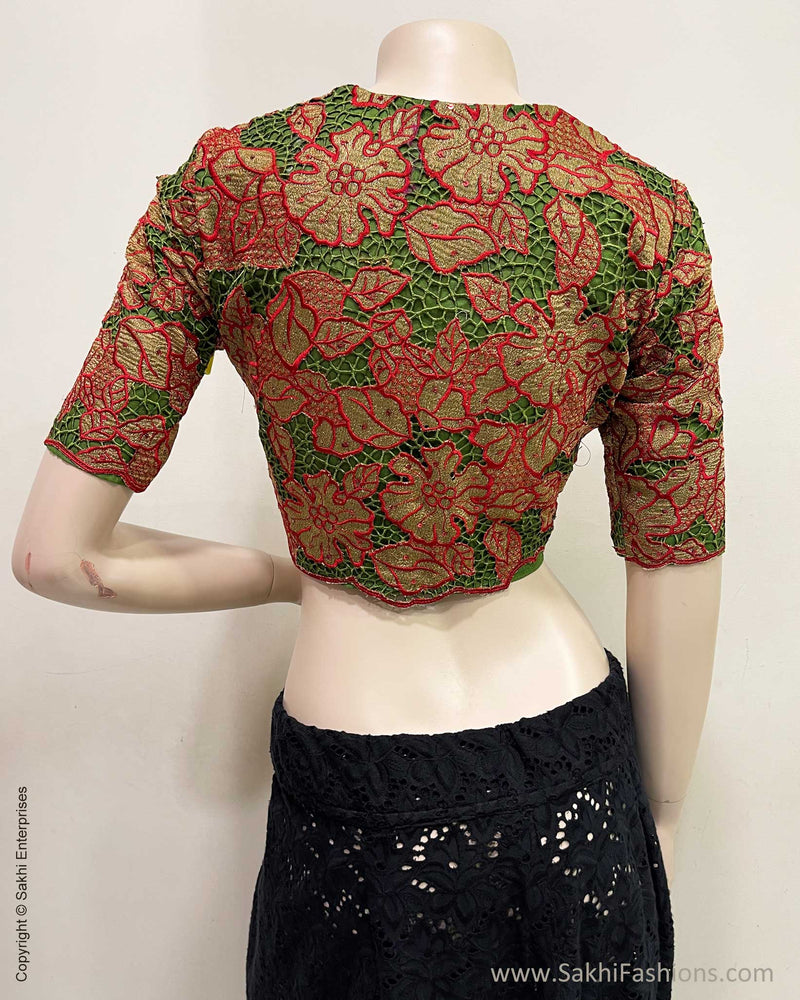 BL-W03370 Cutwork Floral blouse