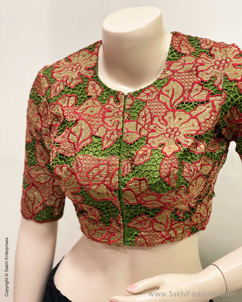 BL-W03370 Cutwork Floral blouse