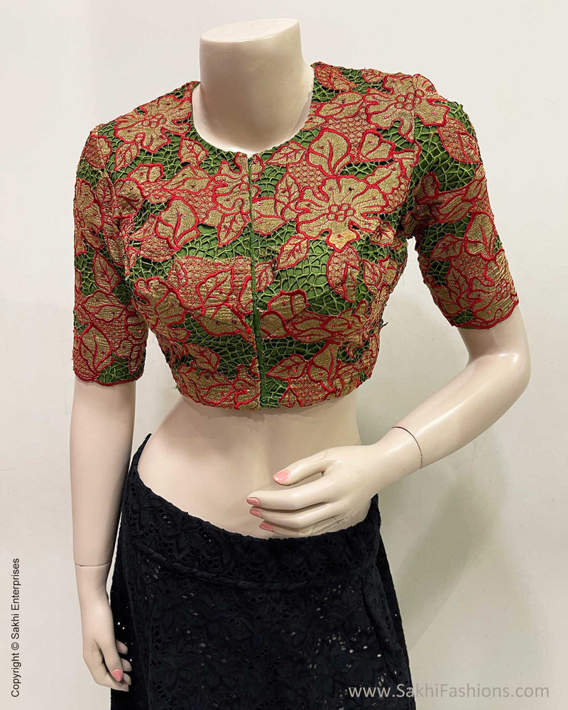 BL-W03370 Cutwork Floral blouse
