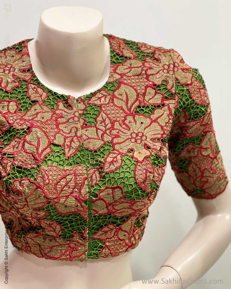 BL-W03370 Cutwork Floral blouse