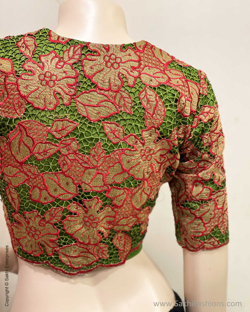 BL-W03370 Cutwork Floral blouse